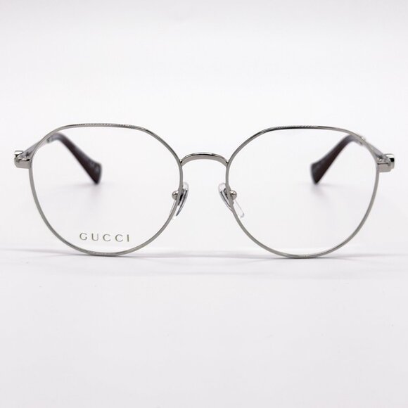 NEW GUCCI GG1145O 004 WOMEN SILVER EYEGLASSES GUCCI - Picture 1 of 12